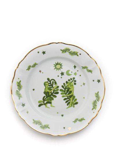 Bitossi Home La Tavola Scomposta Soup Plates (set Of Three) In White