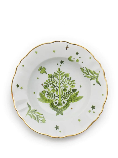 Bitossi Home La Tavola Scomposta Soup Plates (set Of Three) In White