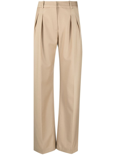LOULOU STUDIO HIGH-WAISTED TAILORED TROUSERS 