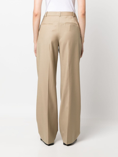 Loulou Studio High-waisted Tailored Trousers In Neutrals