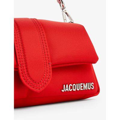 Shop Jacquemus Red Le Petit Bambimou Nylon Shell Shoulder Bag