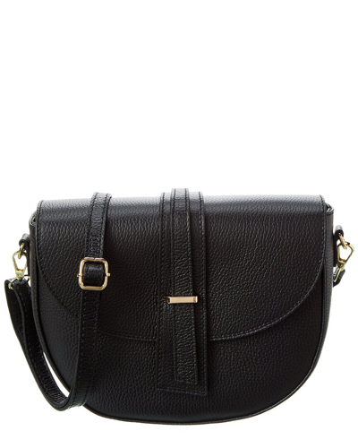 Shop Persaman New York Greta Leather Crossbody In Black