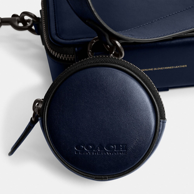 Shop Coach Charter Crossbody With Hybrid Pouch In Deep Blue