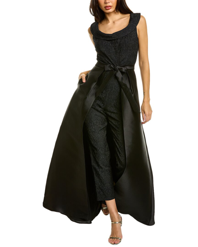 Shop Kay Unger Colette Jumpsuit In Black