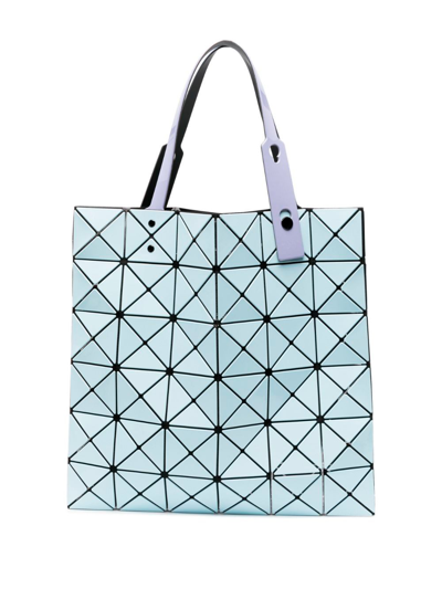 Shop Bao Bao Issey Miyake `lucent Gloss Mix` Tote Bag In Blue