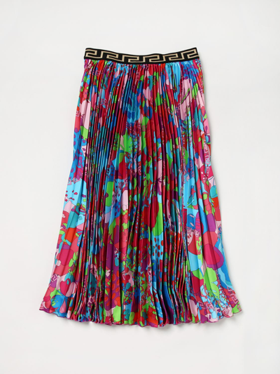 Shop Young Versace Skirt  Kids Color Gnawed Blue