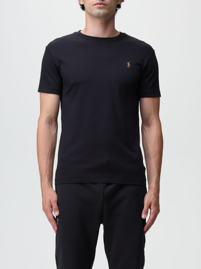 Shop Polo Ralph Lauren T-shirt  Men Color Black