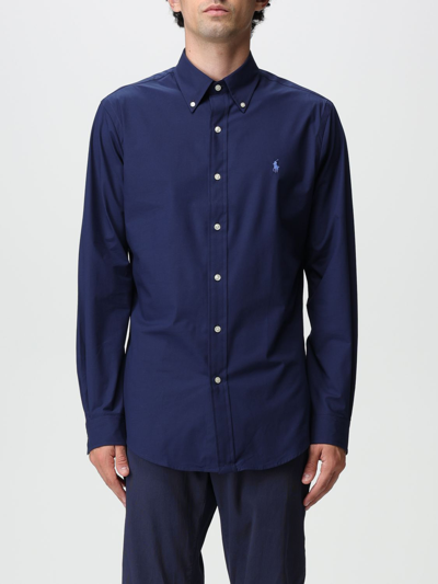 Shop Polo Ralph Lauren Shirt  Men Color Blue