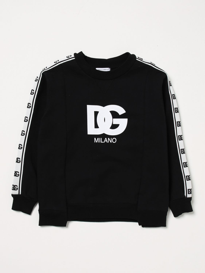 Shop Dolce & Gabbana Sweatshirt In Cotton In Black