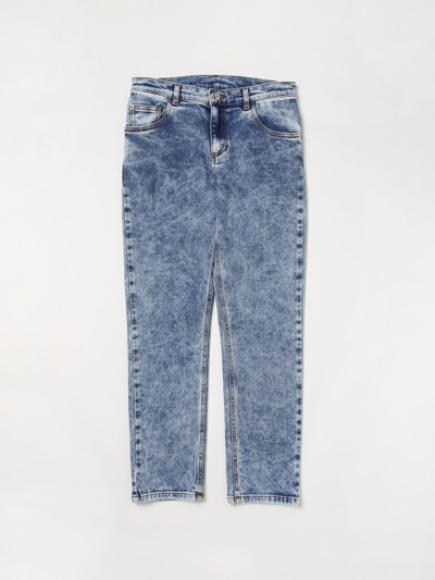 Shop Young Versace Versace Young Jeans In Denim In Blue