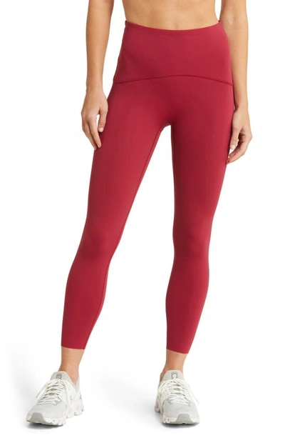 Shop Spanx Booty Boost Active High Waist 7/8 Leggings In Sherry