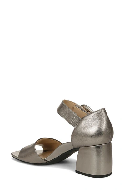 Shop Vionic Chardonnay Block Heel Sandal In Pewter