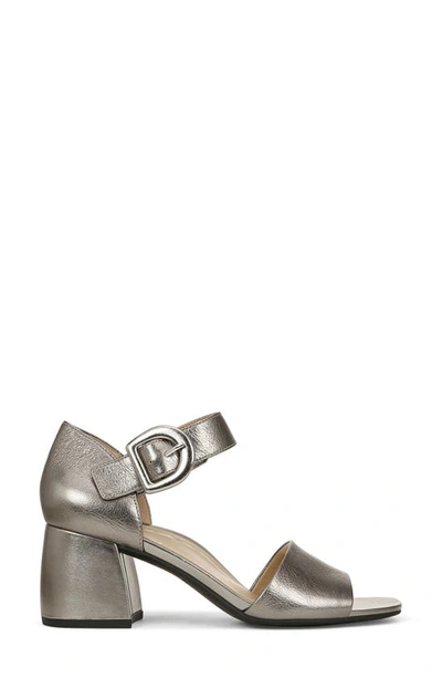 Shop Vionic Chardonnay Block Heel Sandal In Pewter