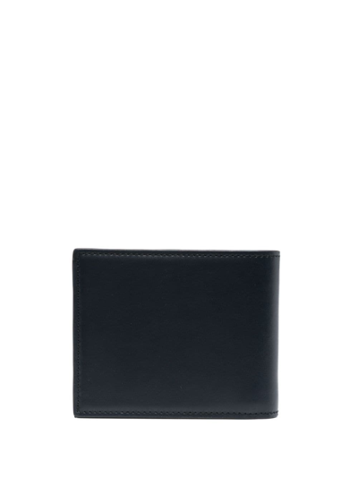 Shop Etro Pegaso-motif Leather Wallet In Blue