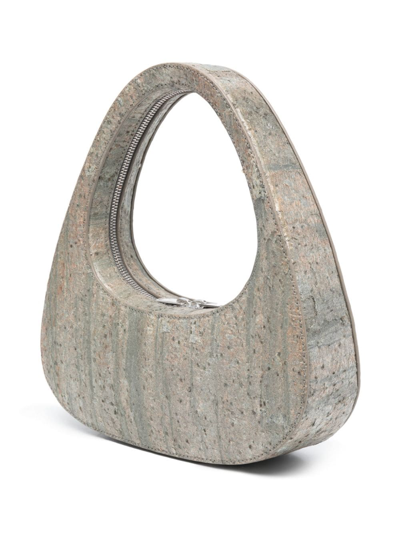 Shop Coperni Swipe Stone-effect Tote Bag In Neutrals