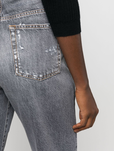 3x1 High-rise Cropped Boyfriend Jeans In Grey