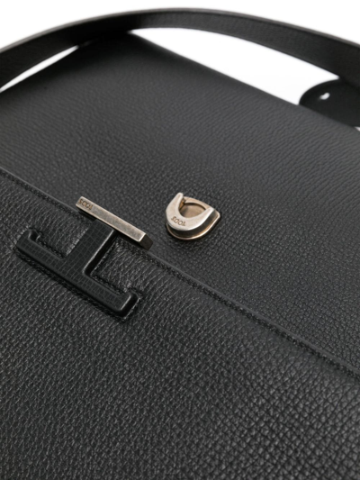 Tod's Small Timeless Leather Briefcase In Black