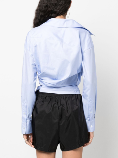 Alexander Wang Women Draped Shirt In Multi