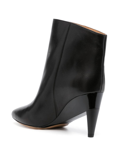 Isabel Marant Dylvee Wedge Pointed Toe Bootie In Black