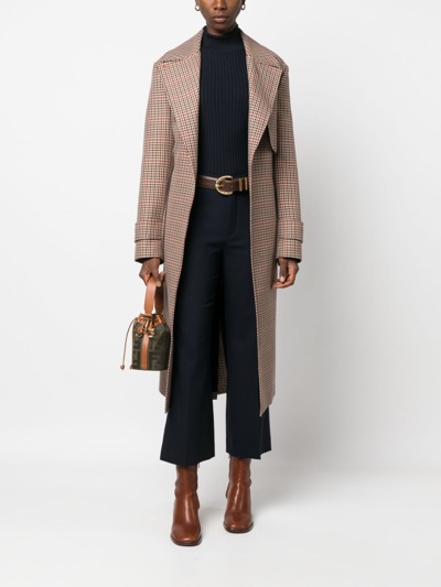 Chloé Cropped Tailored Trousers In Blue
