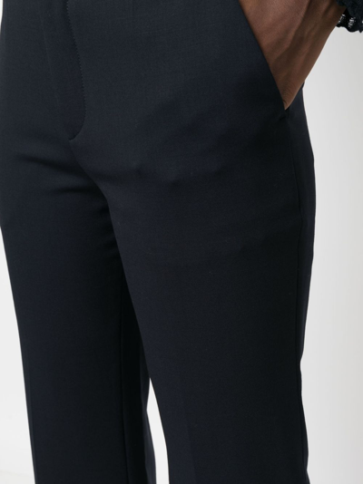 Chloé Cropped Tailored Trousers In Blue