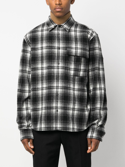 Dsquared2 Plaid-check Pattern Shirt In Black