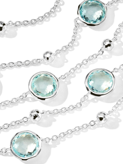 Shop Ippolita Sterling Silver Ball And Stone Blue Topaz Necklace