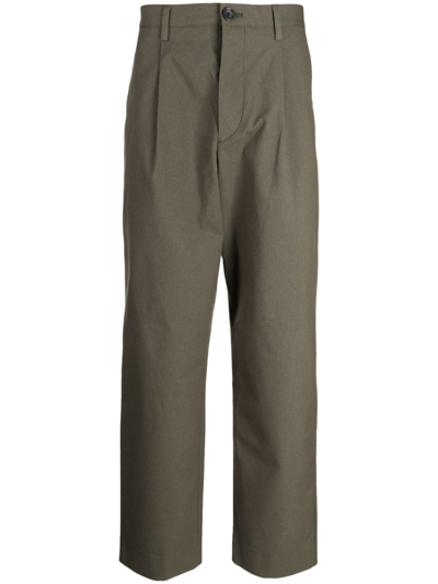 Shop Ps By Paul Smith Pleat-detailing Tailored Trousers In Green