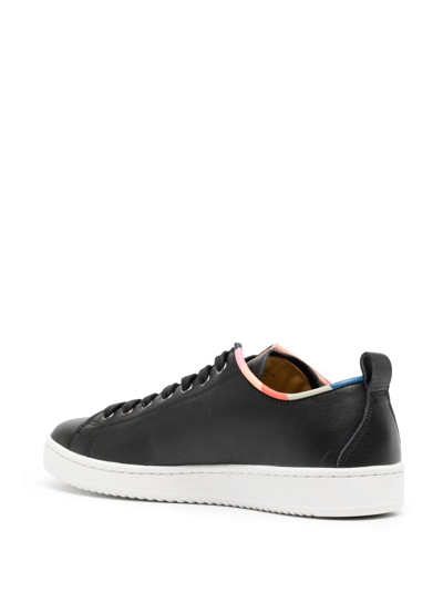 Shop Paul Smith Embossed-logo Low-top Sneakers In Black