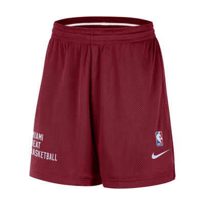 Shop Nike Miami Heat  Men's Nba Mesh Shorts In Red