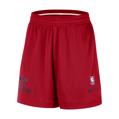 Shop Nike Chicago Bulls  Men's Nba Mesh Shorts In Red