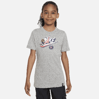 Shop Nike Paris Saint-germain Big Kids'  T-shirt In Grey