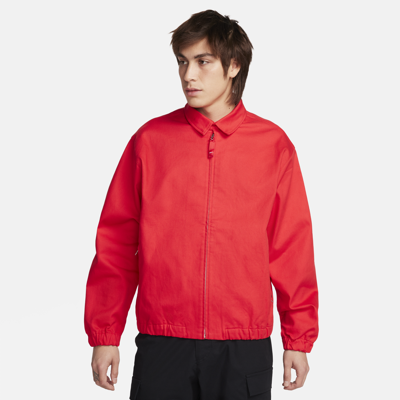 Shop Nike Unisex  Sb Woven Twill Premium Skate Jacket In Red