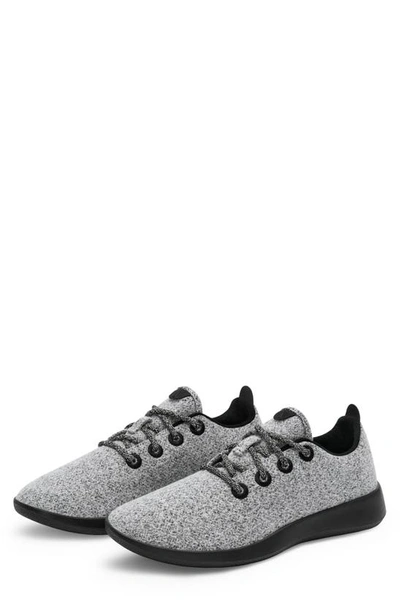 Shop Allbirds Wool Runner Sneaker In Dapple Grey/ Natural Black