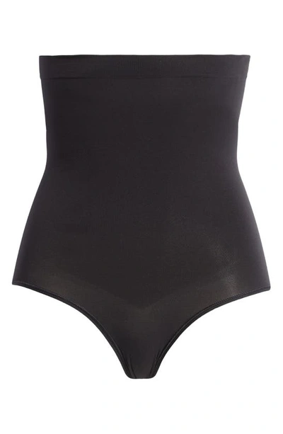 Shop Spanx Everyday Shaping High Waist Panty In Very Black