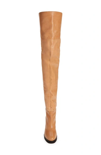 Shop Isabel Marant Lurna Over The Knee Boot In Natural