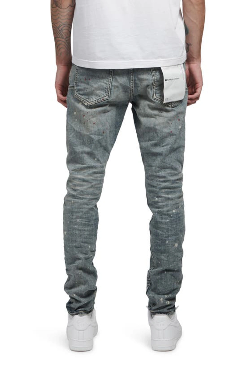 Purple Brand Spotted Indigo Jeans In Vintage Spotted Indigo