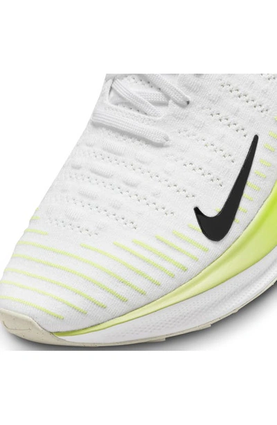 Shop Nike Infinityrn 4 Running Shoe In White/ Black/ Lemon Twist