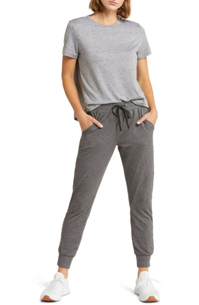 Zella Restore Soft Lite Relaxed Tee In Grey Shade