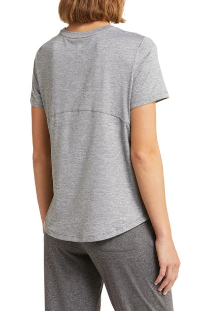 Zella Restore Soft Lite Relaxed Tee In Grey Shade