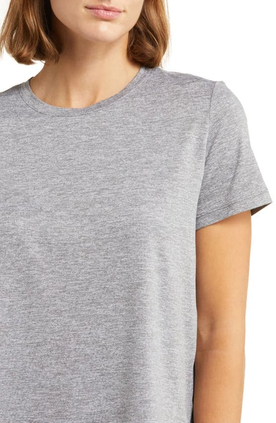 Zella Restore Soft Lite Relaxed Tee In Grey Shade