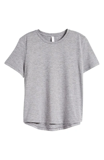 Zella Restore Soft Lite Relaxed Tee In Grey Shade