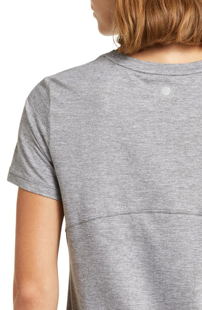 Zella Restore Soft Lite Relaxed Tee In Grey Shade