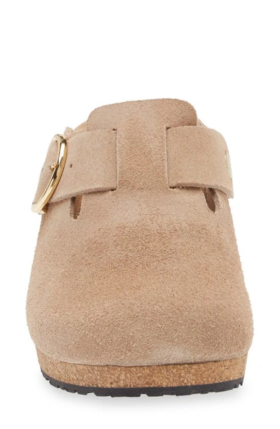 Shop Birkenstock Papillio By  Fanny Buckle Clog In Warm Sand