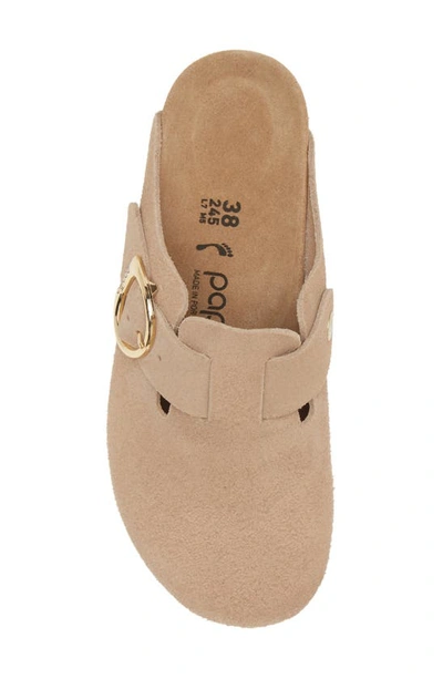 Shop Birkenstock Papillio By  Fanny Buckle Clog In Warm Sand