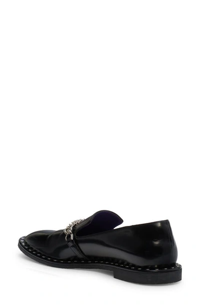 Shop Stella Mccartney Falabella Chain Loafer In Black