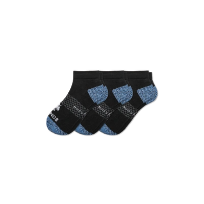 Shop Bombas Ankle Compression Socks 3-pack In Black White Mix