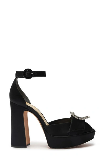 Shop Alexandre Birman Madelina Ankle Strap Peep Toe Platform Sandal In Black