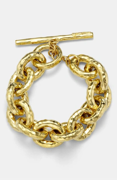 Shop Ippolita 'glamazon' 18k Gold Hammered Link Bracelet In Yellow Gold