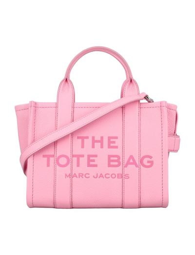 Shop Marc Jacobs Logo Embossed Small Tote Bag In Pink
